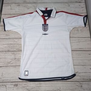 Vintage 2003-2005 Umbro England National Team Home Soccer Jersey